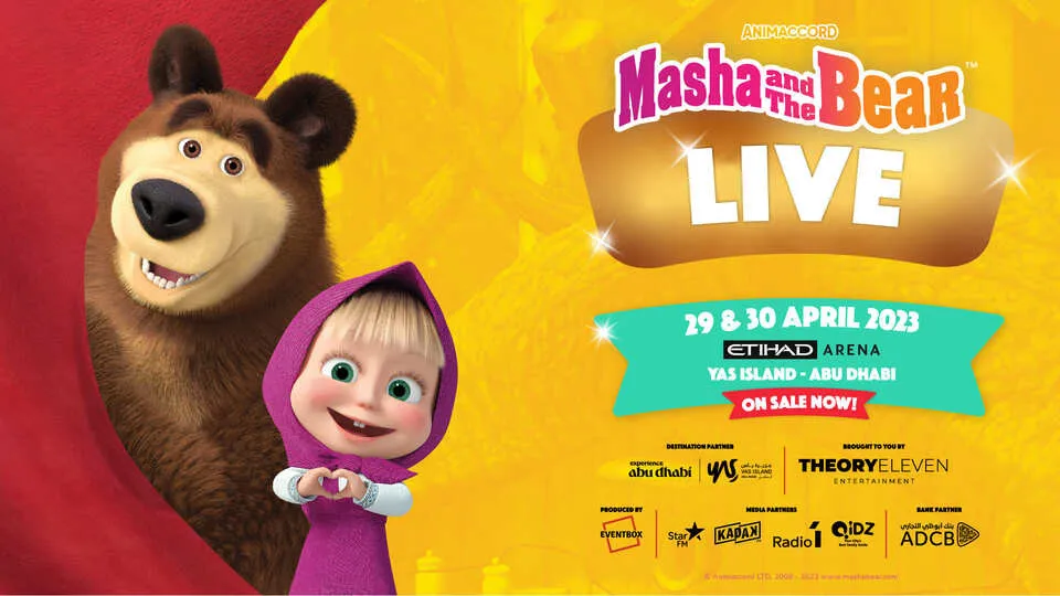 Masha and The Bear LIVE at Etihad Arena in Abu Dhabi - Image 1